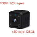 Mini wireless camera with 3.6mm lens and 120-degree wide angle, 1080P full HD CMOS sensor for indoor use
