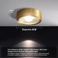 All-copper surface mounted LED downlight available in 8cm, 10cm, 12cm diameters with adjustable colour temperature 3000K-6000K