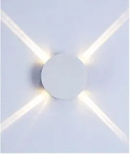 Cross light decoration lamp in iron with LED chip light source, square 14x14x4 cm or round 14 cm diameter, for indoor bedside or background use