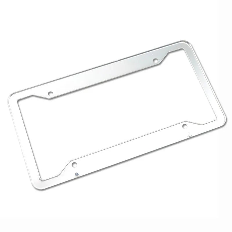 Aluminum alloy and stainless steel license plate frame in one of four colour options