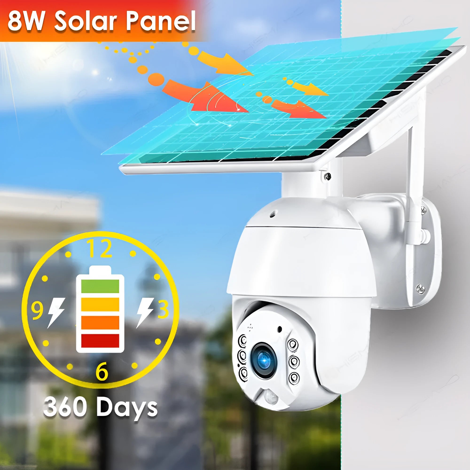 4G SIM card solar security camera 1080P outdoor PTZ dome night vision wireless LTE camera with metal shell