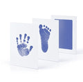 Non-toxic baby handprint and footprint kit with wash-free ink and printing table in black colour option