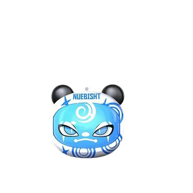 Rotating face changing in-ear Bluetooth headset with Jerry chip, PC ABS material, and four face panel options including Yellow Bear and Blue Monster