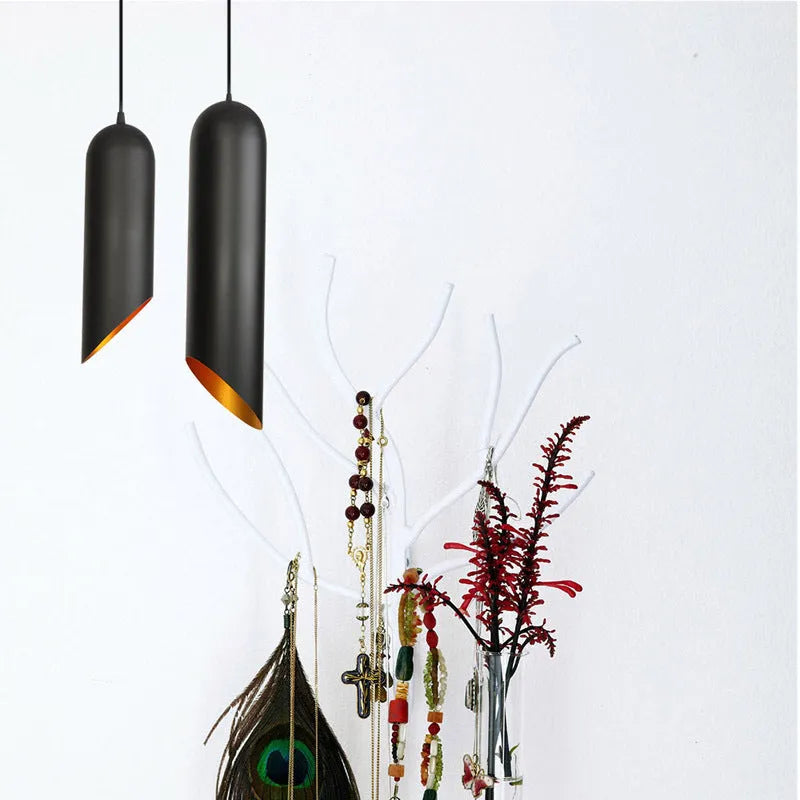 Retro iron art chandelier with industrial design and matte black finish