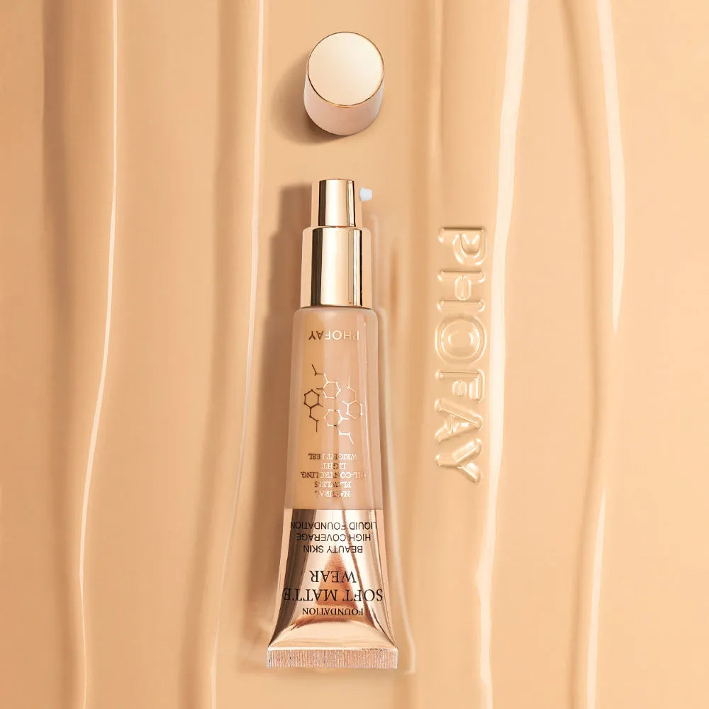 PHOFAY Full Coverage Foundation 30ml bottle with oil control and lightweight feel for even skin tone