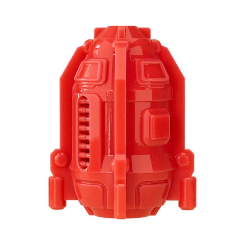 Pet food leakage toy dog bite creative in bright red TPR material
