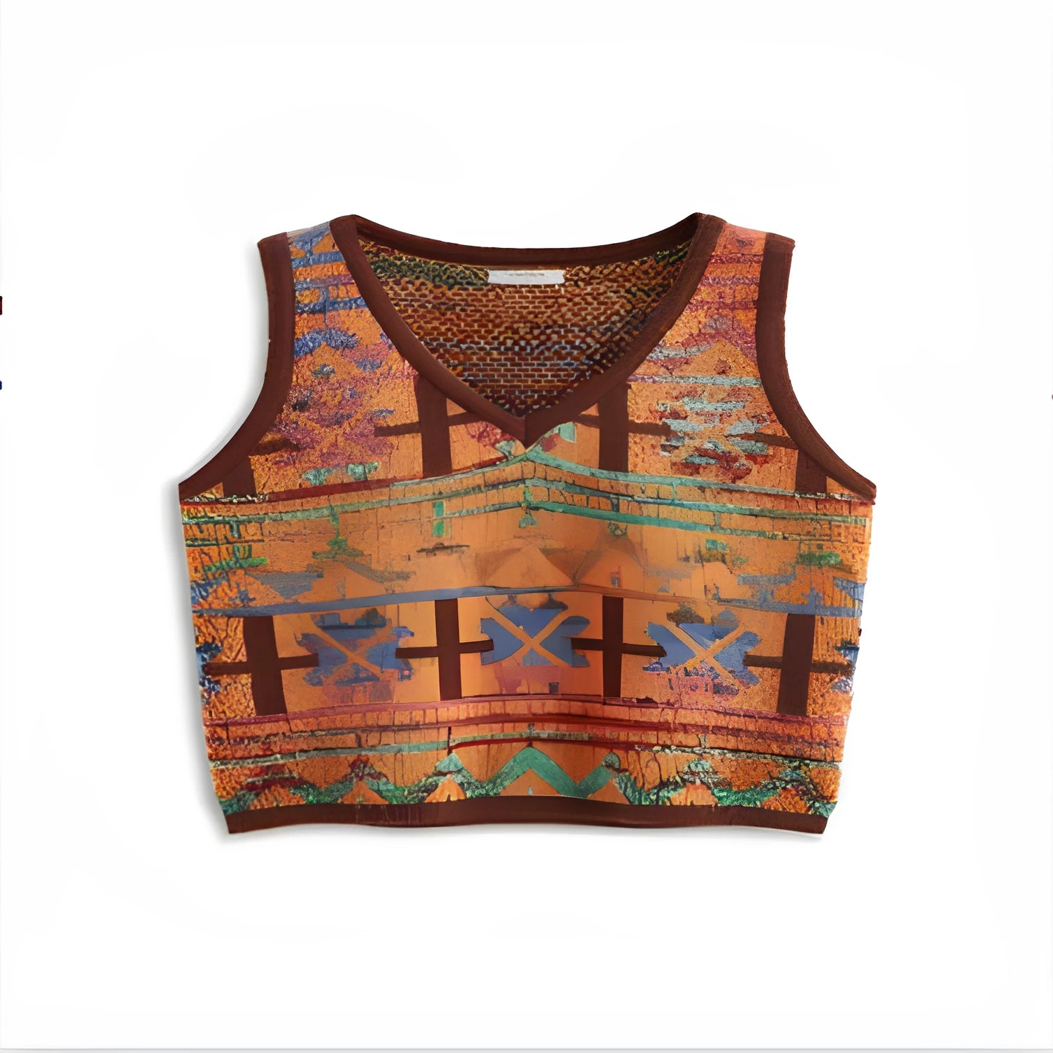 Men's casual printed t-shirt with round neck and short sleeves in loose fit pullover style