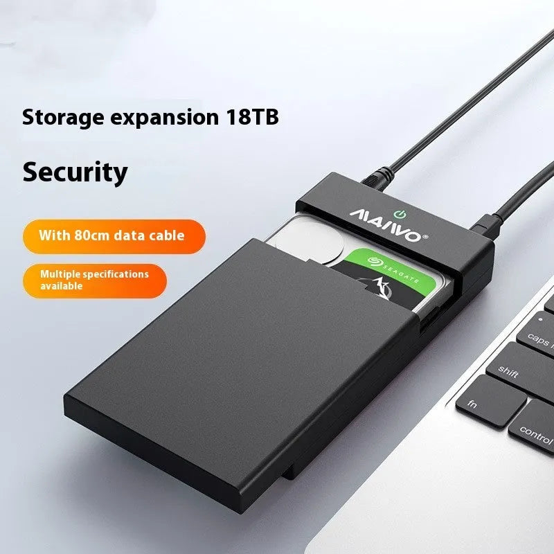 3.5 inch SATA to USB 3.0 hard disk enclosure with power supply and data cable