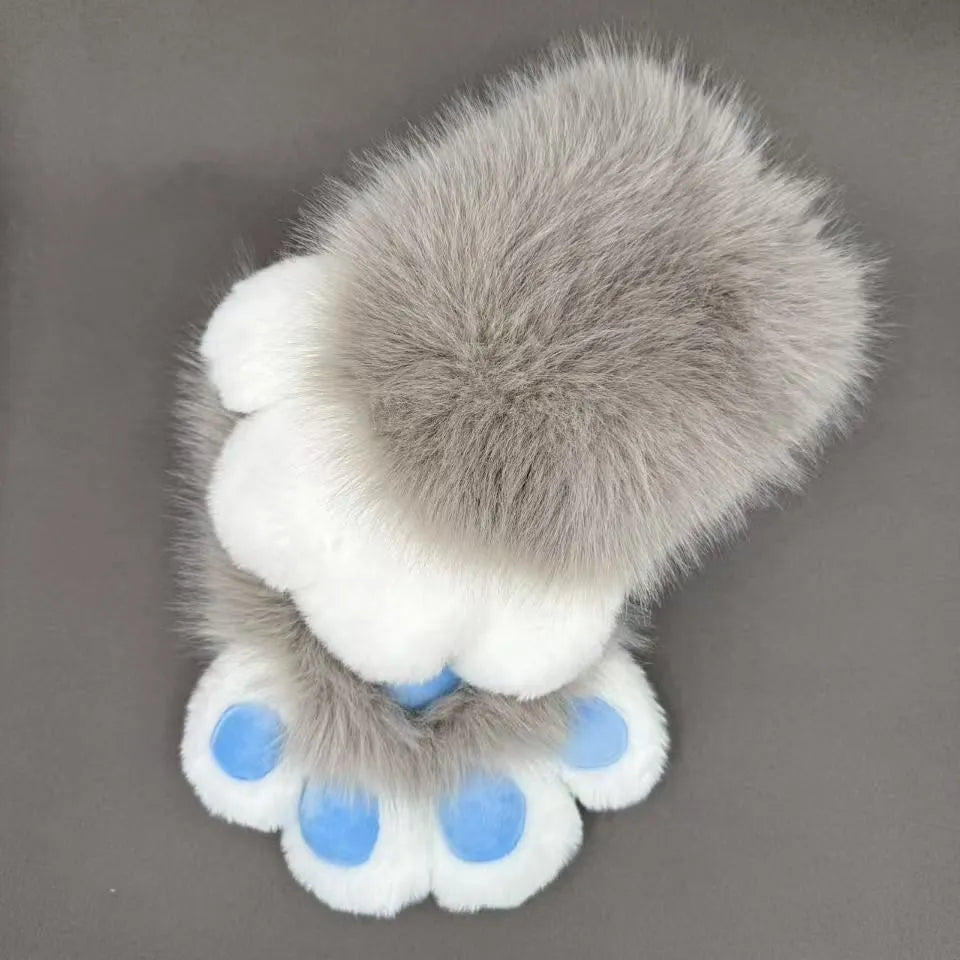 Colourful animal claw cosplay gloves in nylon material with free-size fit
