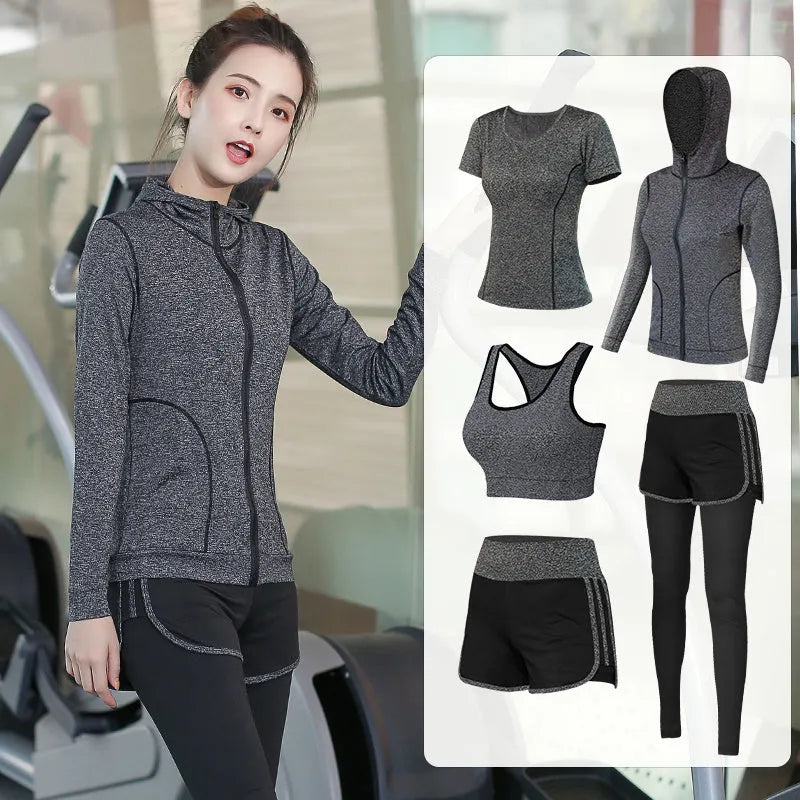 High elastic quick-dry polyester gym yoga top with built-in chest pad, available in multiple colours and sleeve lengths