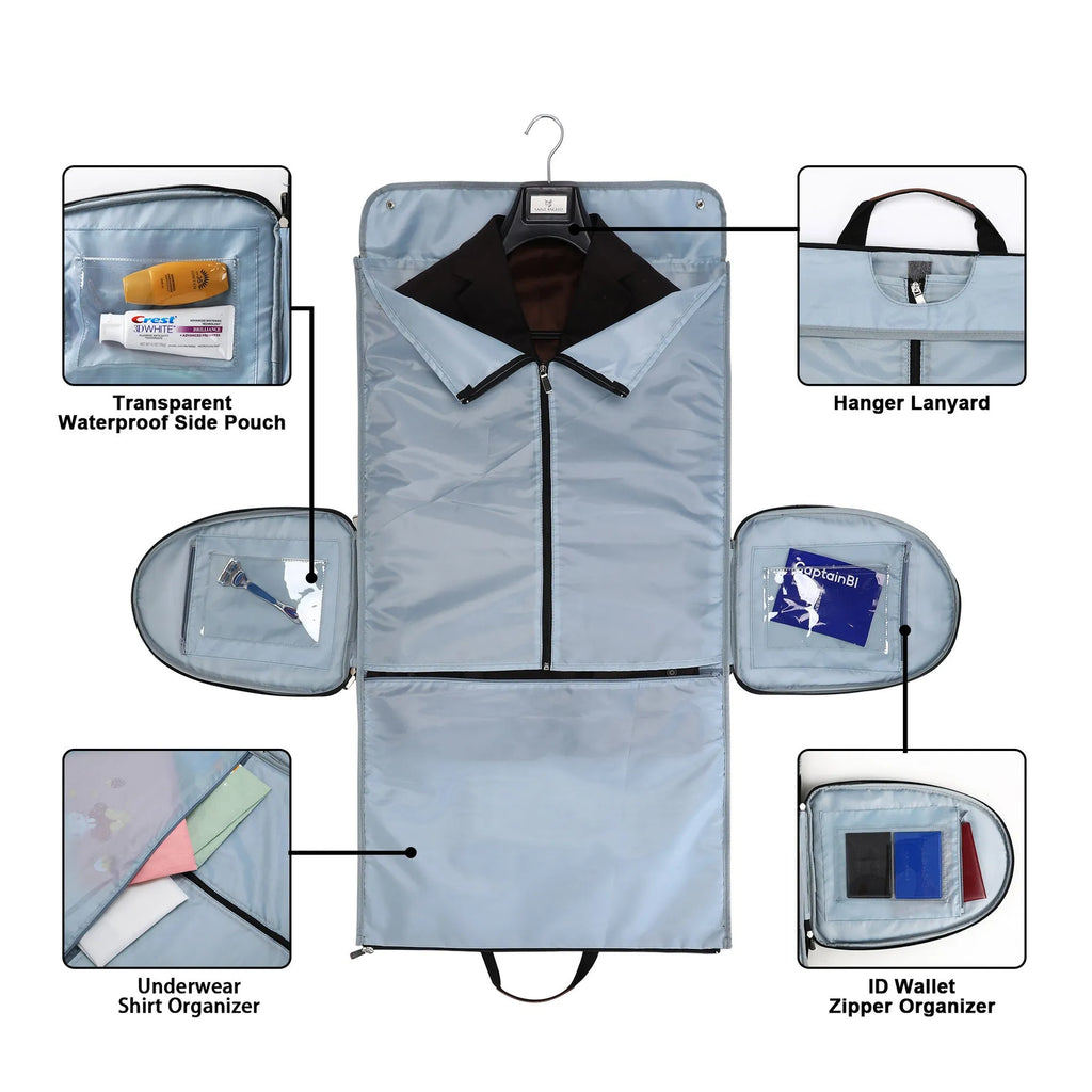 Folding duffel bag in Oxford cloth for travel and gym use