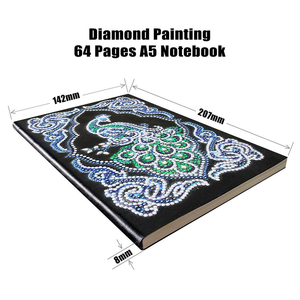 Black A5 diamond painting notebook for storing shaped drill and bright drill crystals