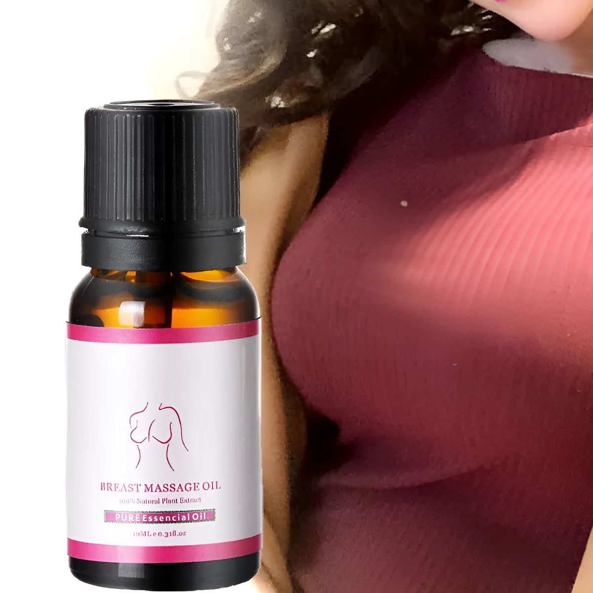 10ml breast straight oil in compact bottle for bust care
