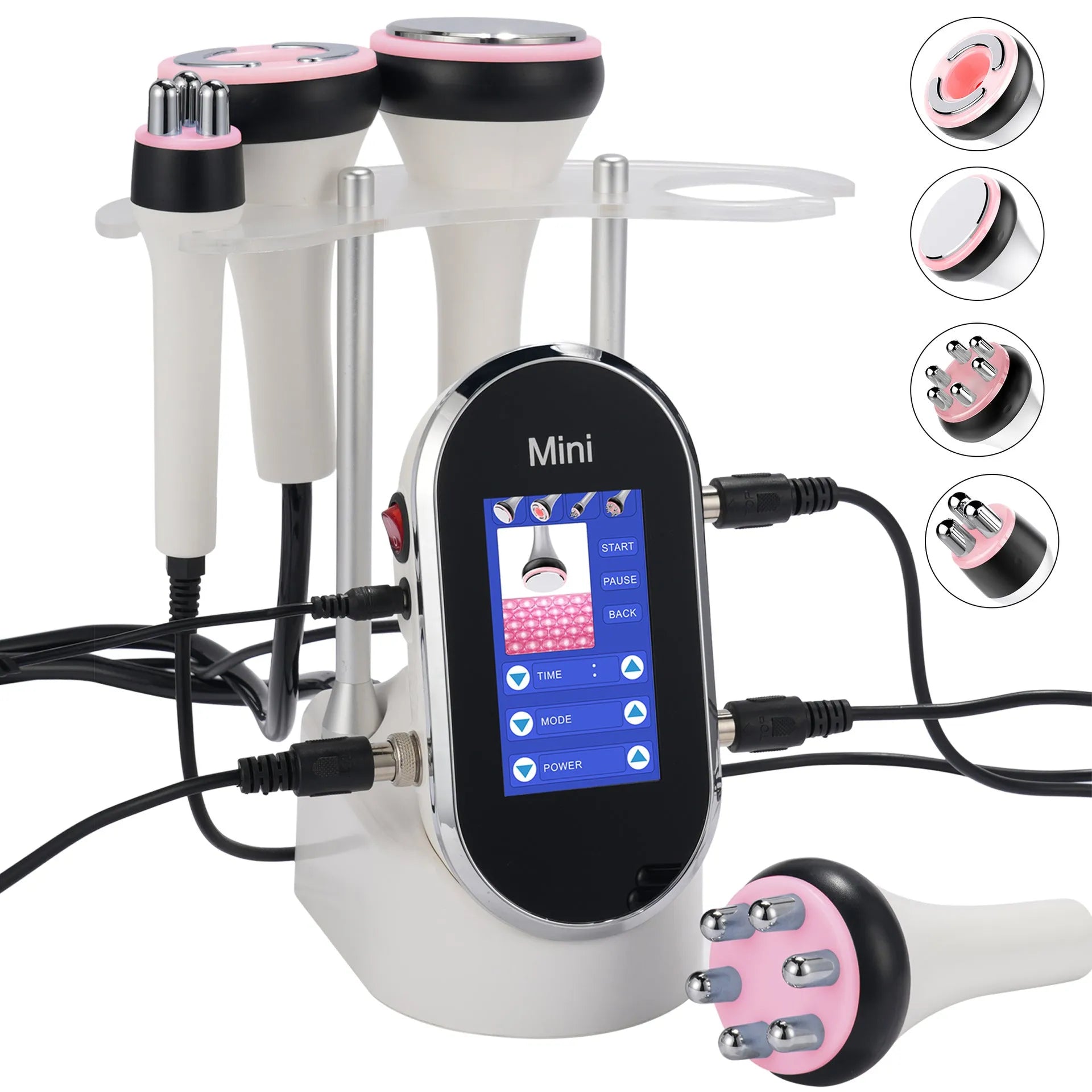 4-in-1 40K ultrasonic cavitation machine in CS-120 colour for facial and body care with 10 gears