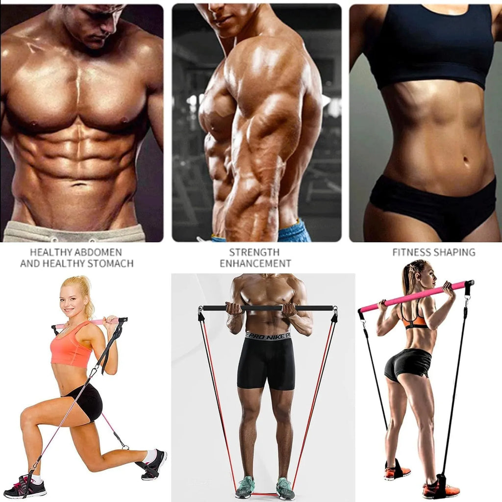 180-pound resistance band pull rope set in pink or black TPE material for fitness training