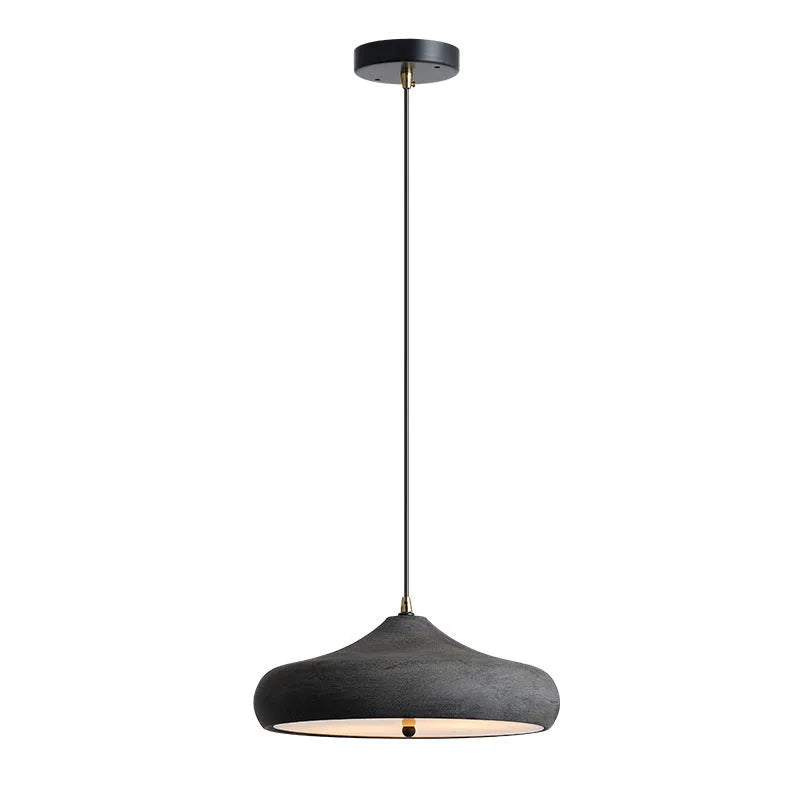 Retro French style chandelier with antique black iron shade 30cm diameter