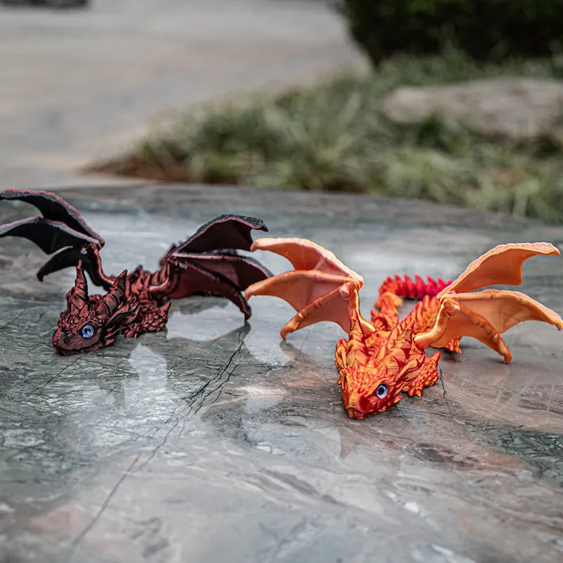 Decorative dragon wings toy for cosplay costumes in PLA plastic with 25cm wingspan