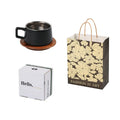 Office afternoon tea gift tumbler coffee cup suit with gold-plated box on a desk