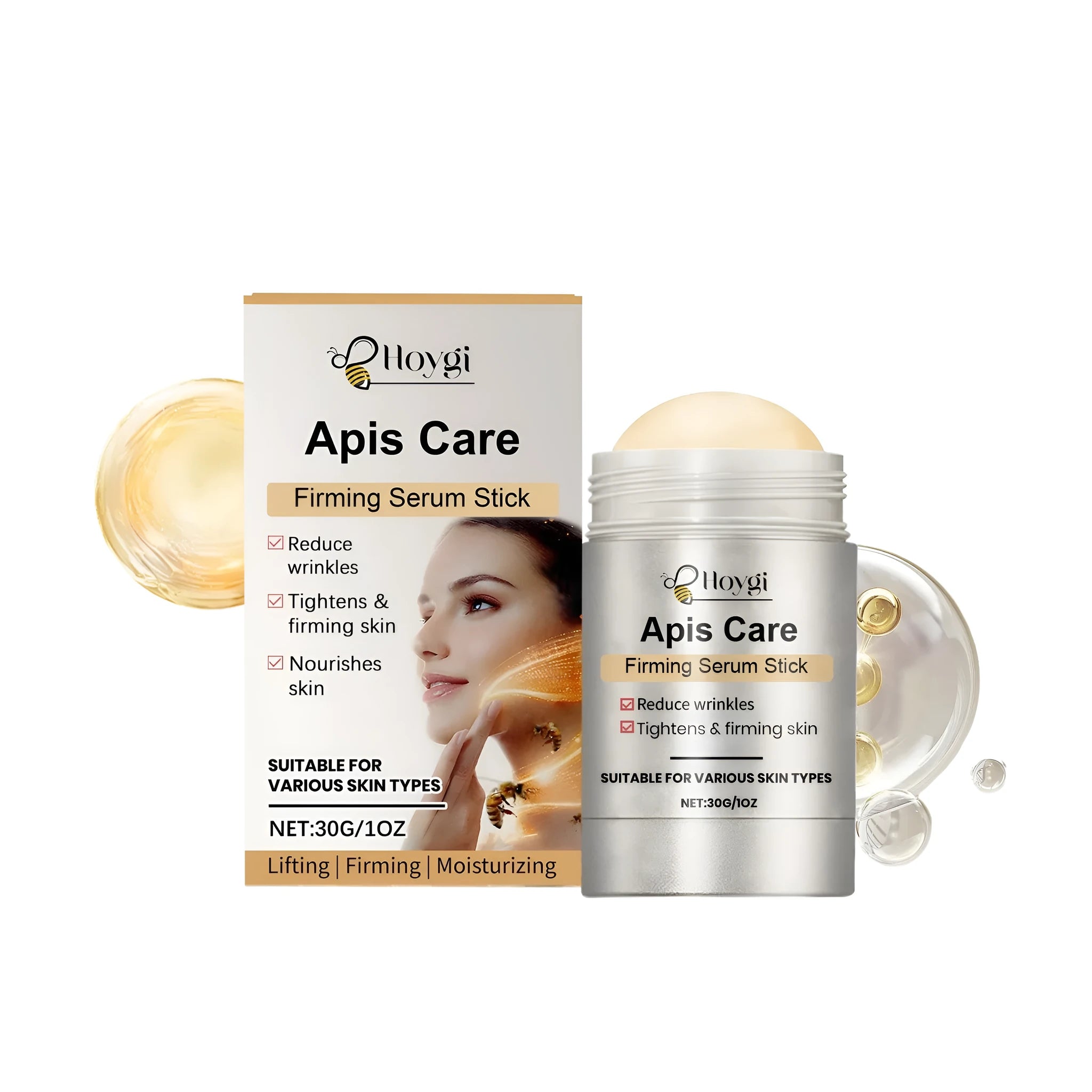 30g facial tightening rod essence stick with bee venom and collagen
