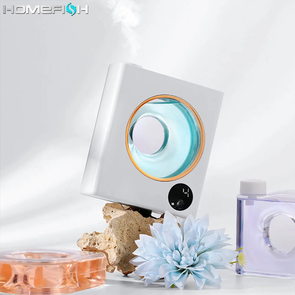 White automatic aromatherapy machine with wall-mounted design for home and hotel use