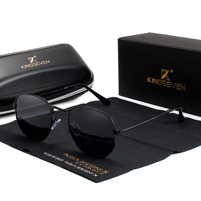 Classic round-frame retro sunglasses for men in multiple colour options