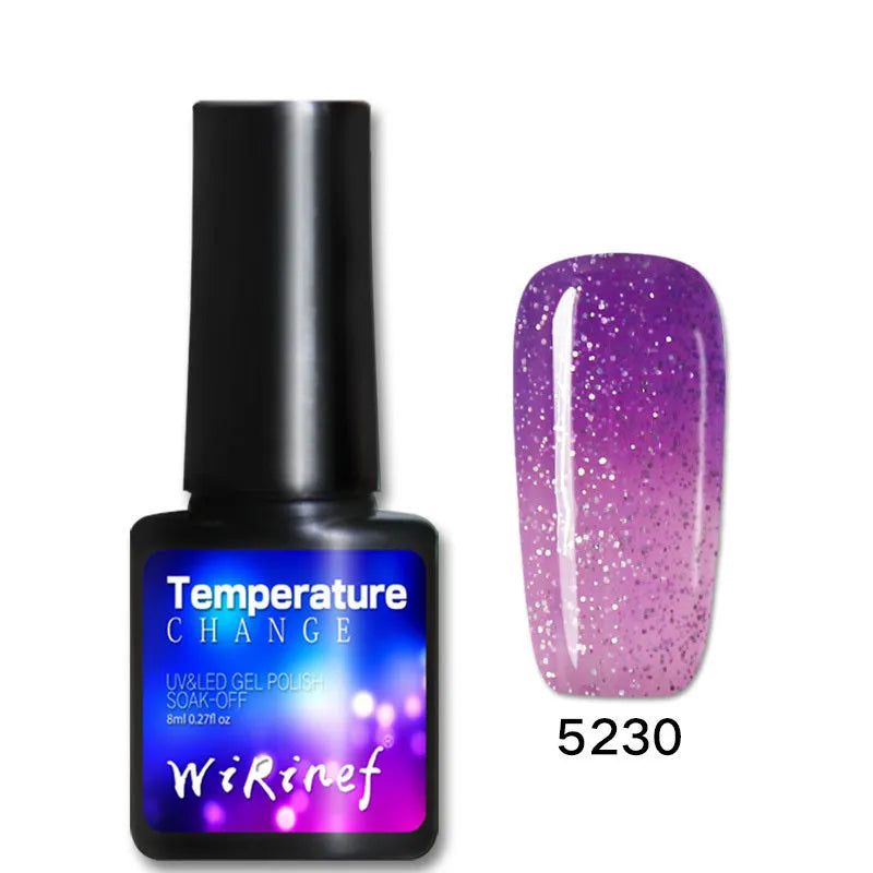 Gradient nail glue set with 8ml comfort texture gum in eight colour options for UV LED curing