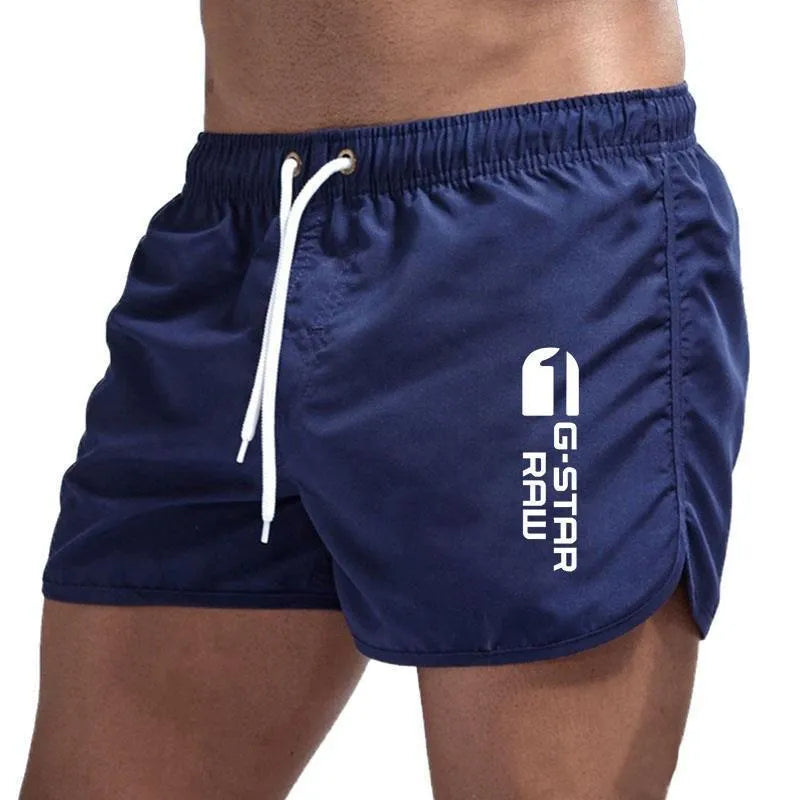 Men's hemp-blended polyester sports shorts in a choice of multiple colours.