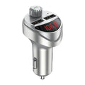 Bluetooth car charger MP3 player with 24V input and USB output, Black and Silver options