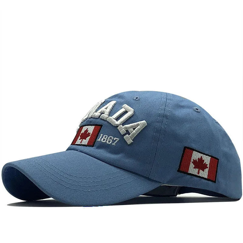 Ladies cotton twill peaked cap with embroidered letter pattern, all-match four season outdoor hat in black blue green red yellow
