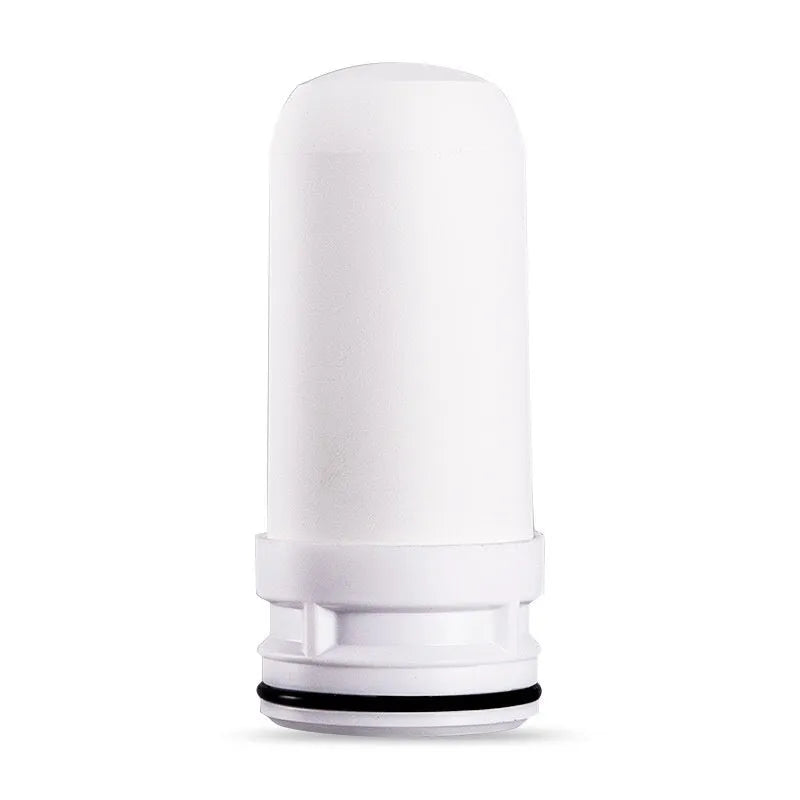 White diatom ooze ceramic water filter element with 43x43x100mm dimensions
