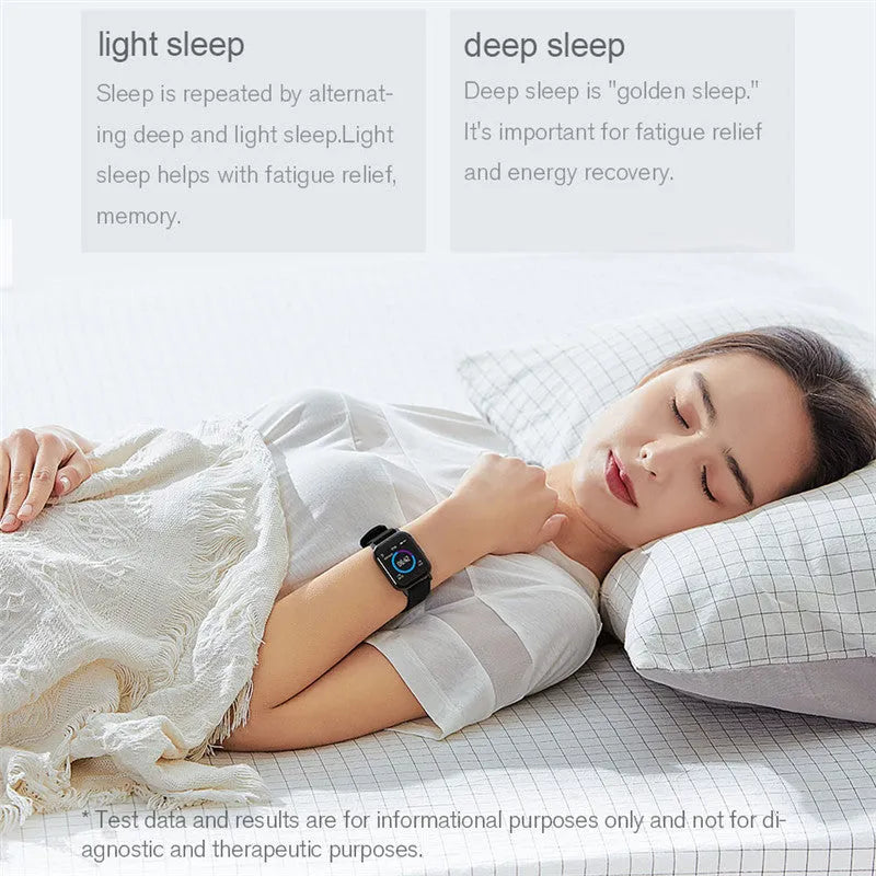 Black waterproof smart fitness bracelet with 1.4-inch screen on silicone wrist strap