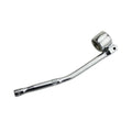 22mm hexagonal oxygen sensor removal tool with bright chrome finish and 270mm length