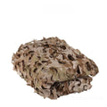 Green camp camouflage cover net showing UV protection and multiple camouflage pattern options