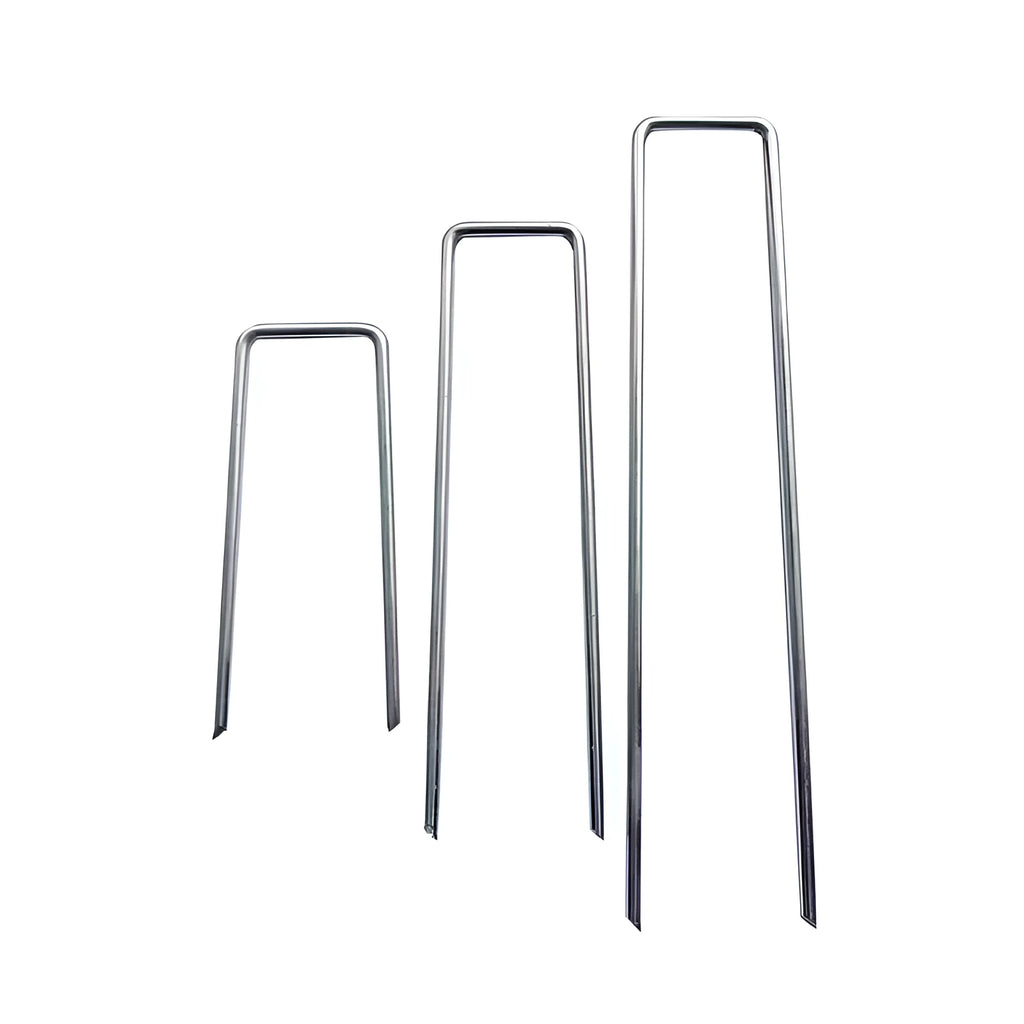 Galvanised steel ground nail 4x15cm for fixing lawn and grass cloth in landscaping
