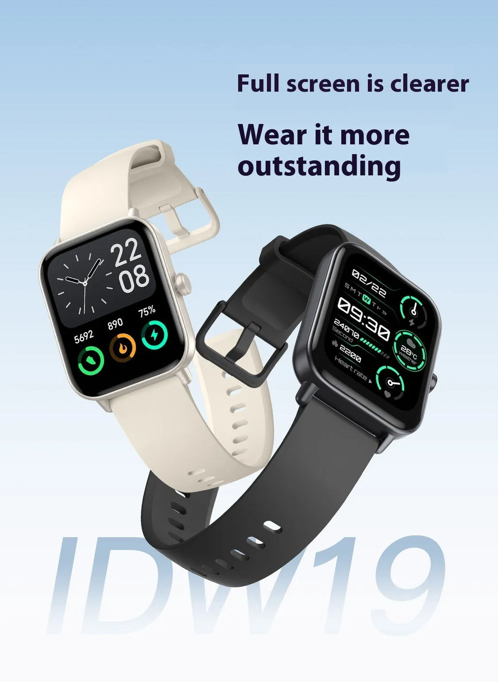 Multi functional sports smartwatch in pink or black with heart rate monitoring, Bluetooth calling, and 7-14 day battery life
