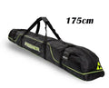 Black ski gear bag made from waterproof Oxford material, available in 165cm and 175cm sizes, holding skis and boots