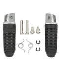 Black aluminium alloy motorcycle foot pegs set for Suzuki Hayabusa and V-Strom models