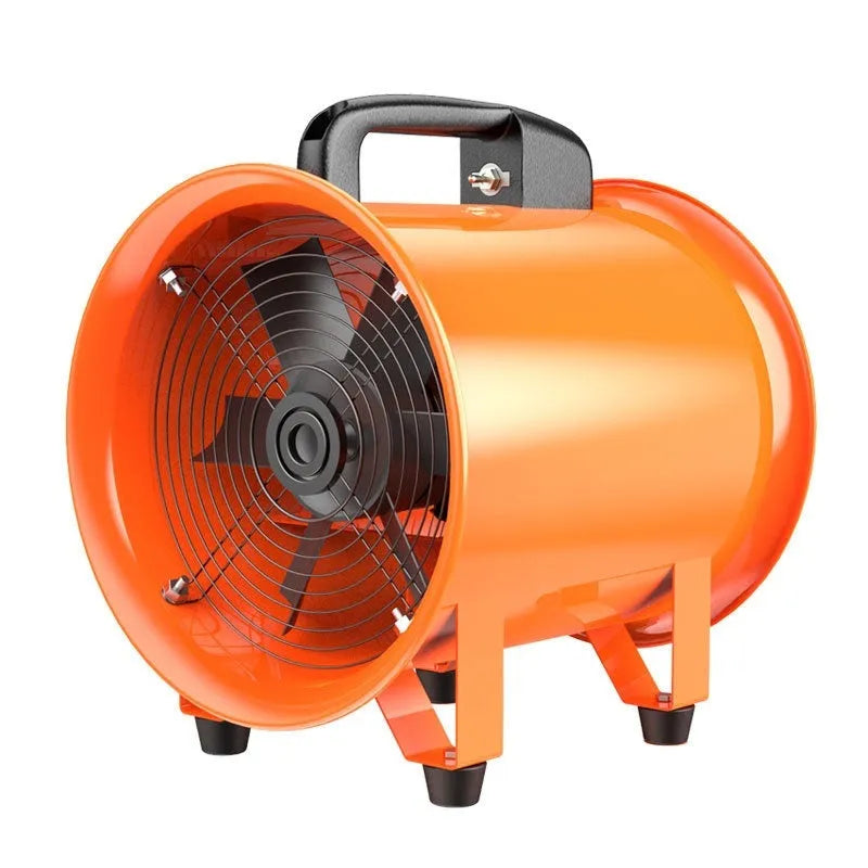8-inch portable titanium steel axial flow industrial ventilation fan with 5-metre duct