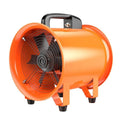 8-inch portable titanium steel axial flow industrial ventilation fan with 5-metre duct