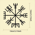 Square 13x13cm Vegetarian No Charm vinyl car sticker on white background