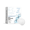 Four nano microneedle skin treatment patches in a pack with herbal ingredients.