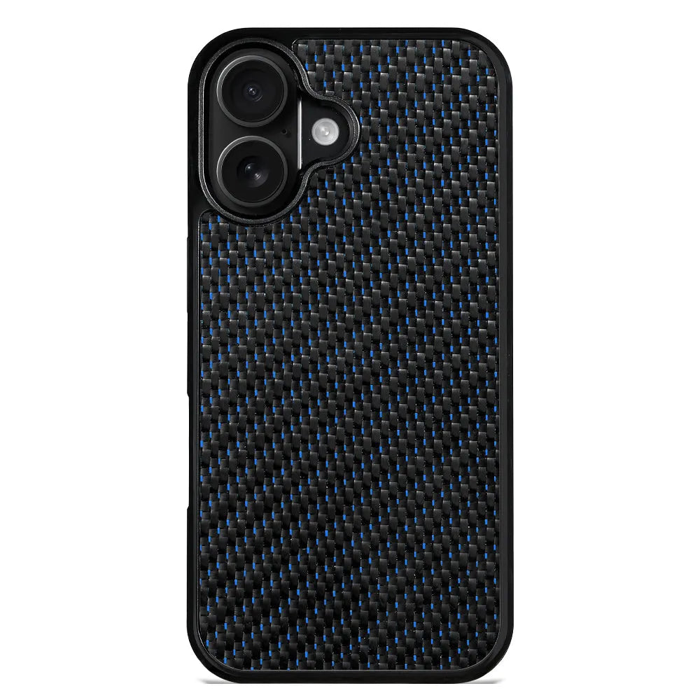 Twill colour phone case in blue compatible with iPhone 12 to 17 Air models