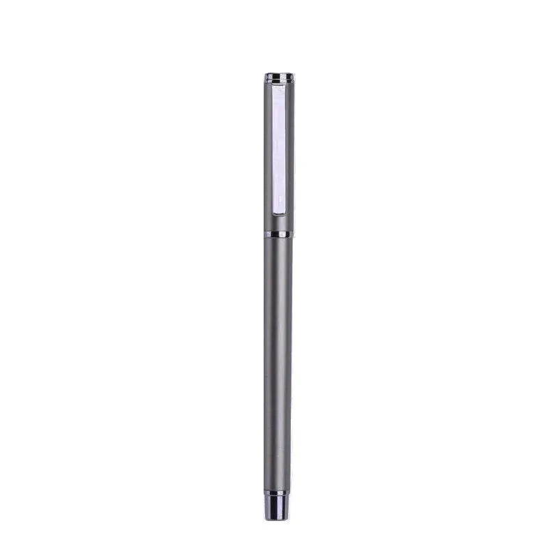 1201 metal gel ink pen with 0.5mm tip and black refill, 140mm length