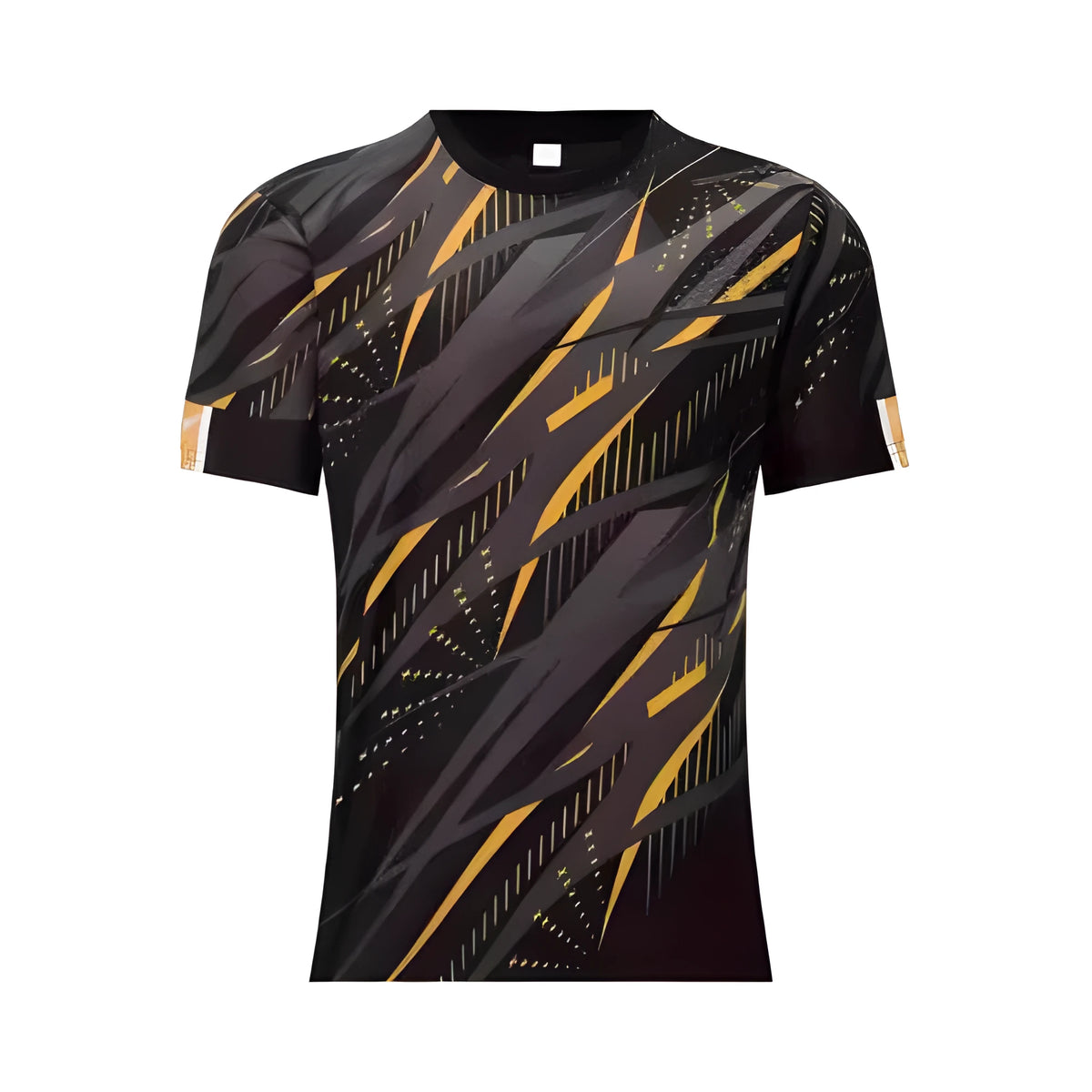 Men's loose short sleeve T-shirt in polyester fabric with digital print, available in extended sizes XXS to 6XL