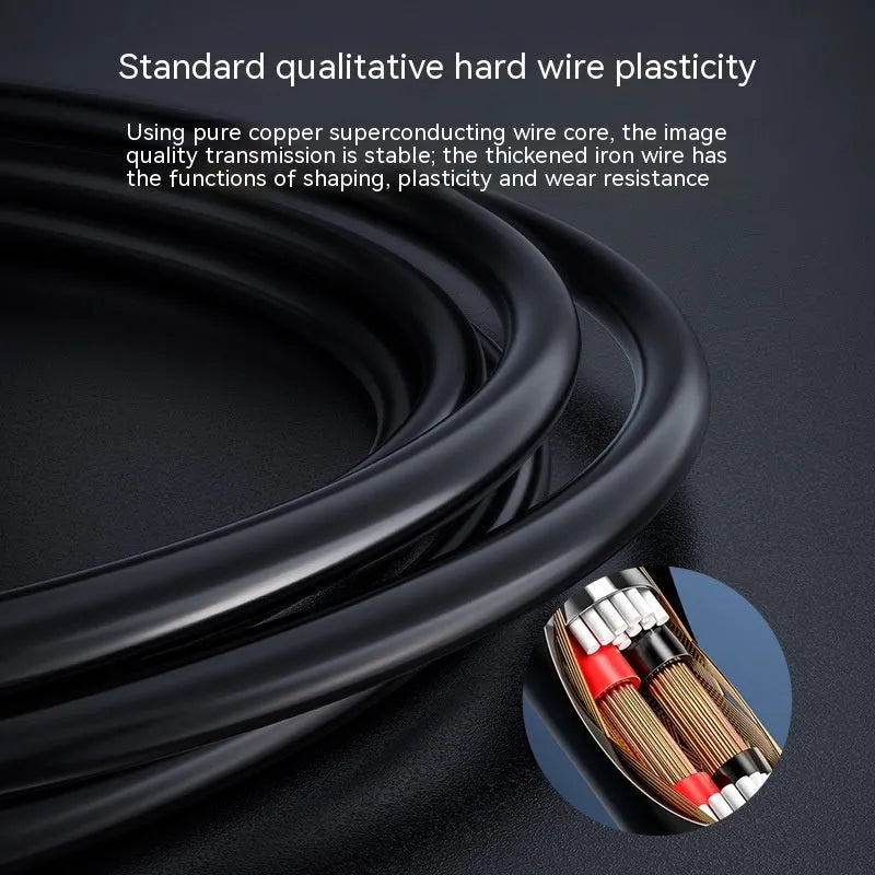 Waterproof HD inspection camera with 8mm diameter probe for auto repair and plumbing diagnostics