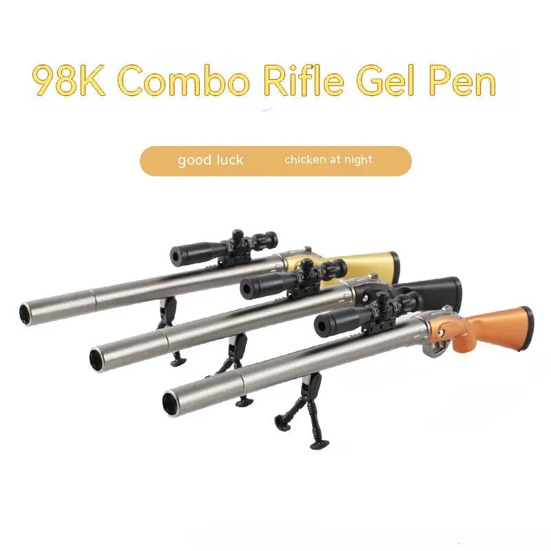 98K sniper rifle chicken eating creative modelling gel pen with 0.5mm tip