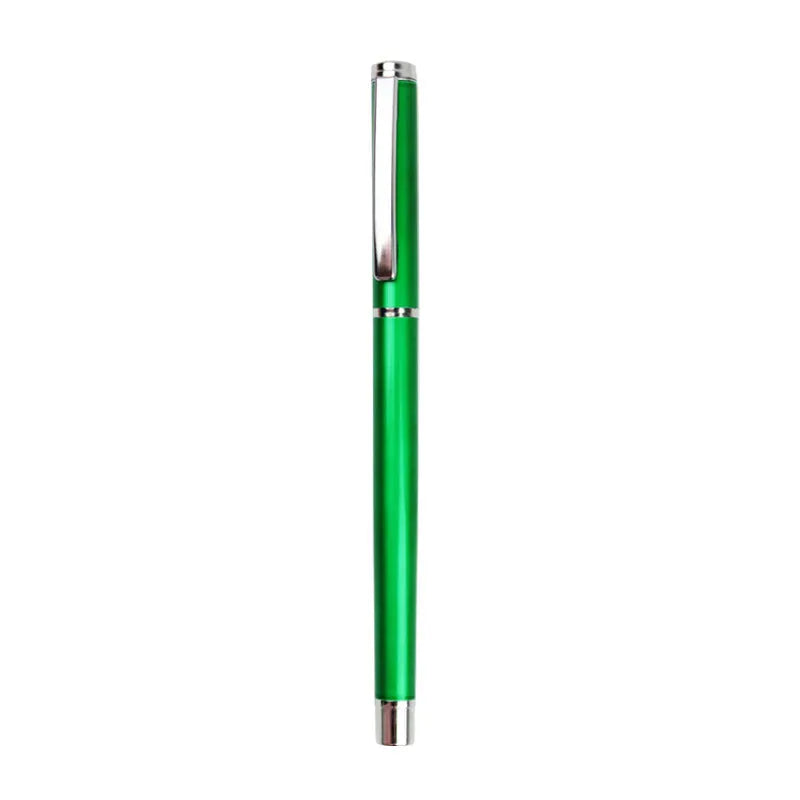 1201 metal gel ink pen with 0.5mm tip and black refill, 140mm length