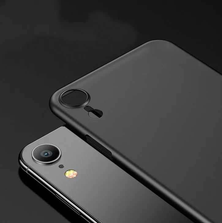 Ultra-thin PP phone case back cover for iPhone in Black, Grey, and White