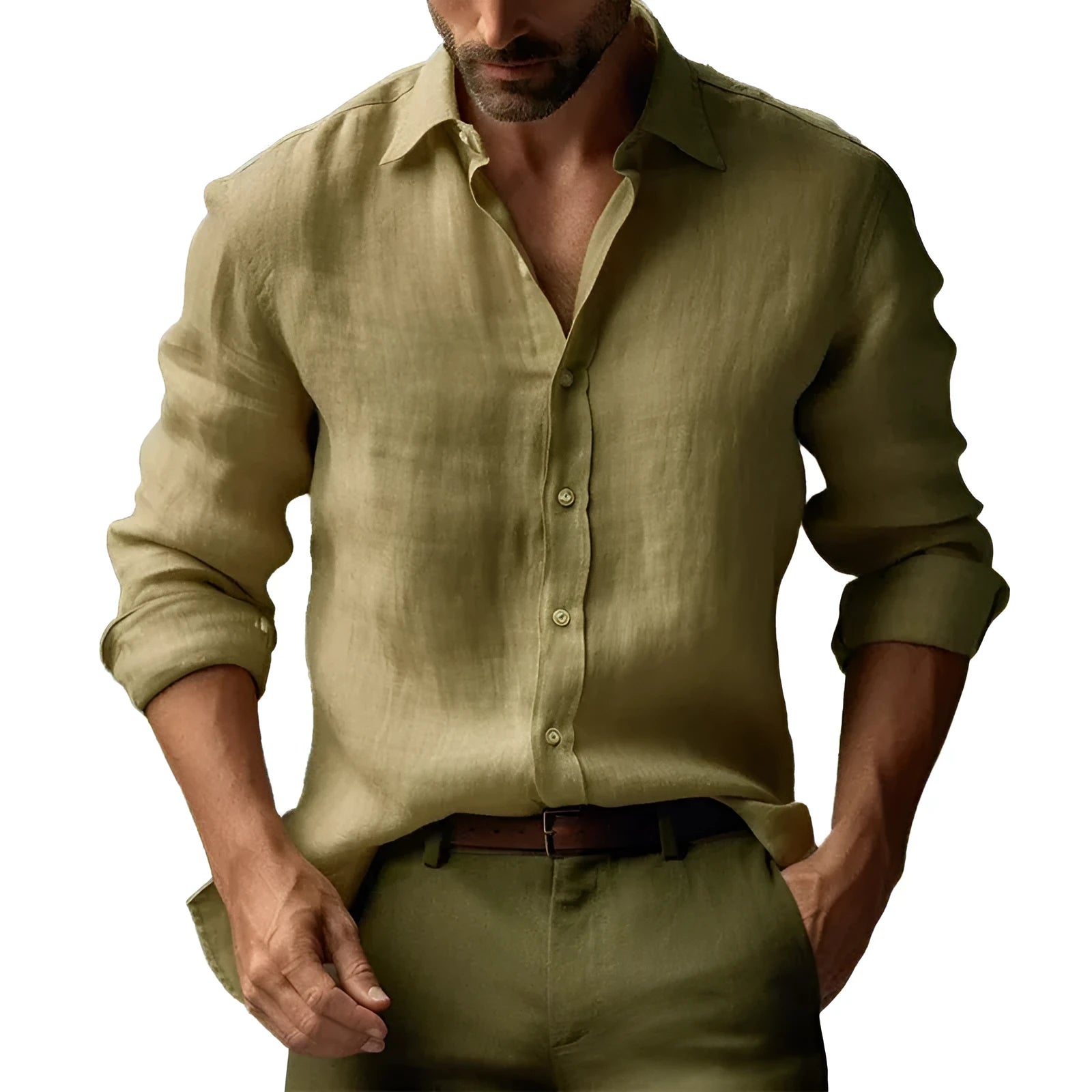 Men's digital printing floral pattern shirt in chemical fibre blend fabric with cardigan style