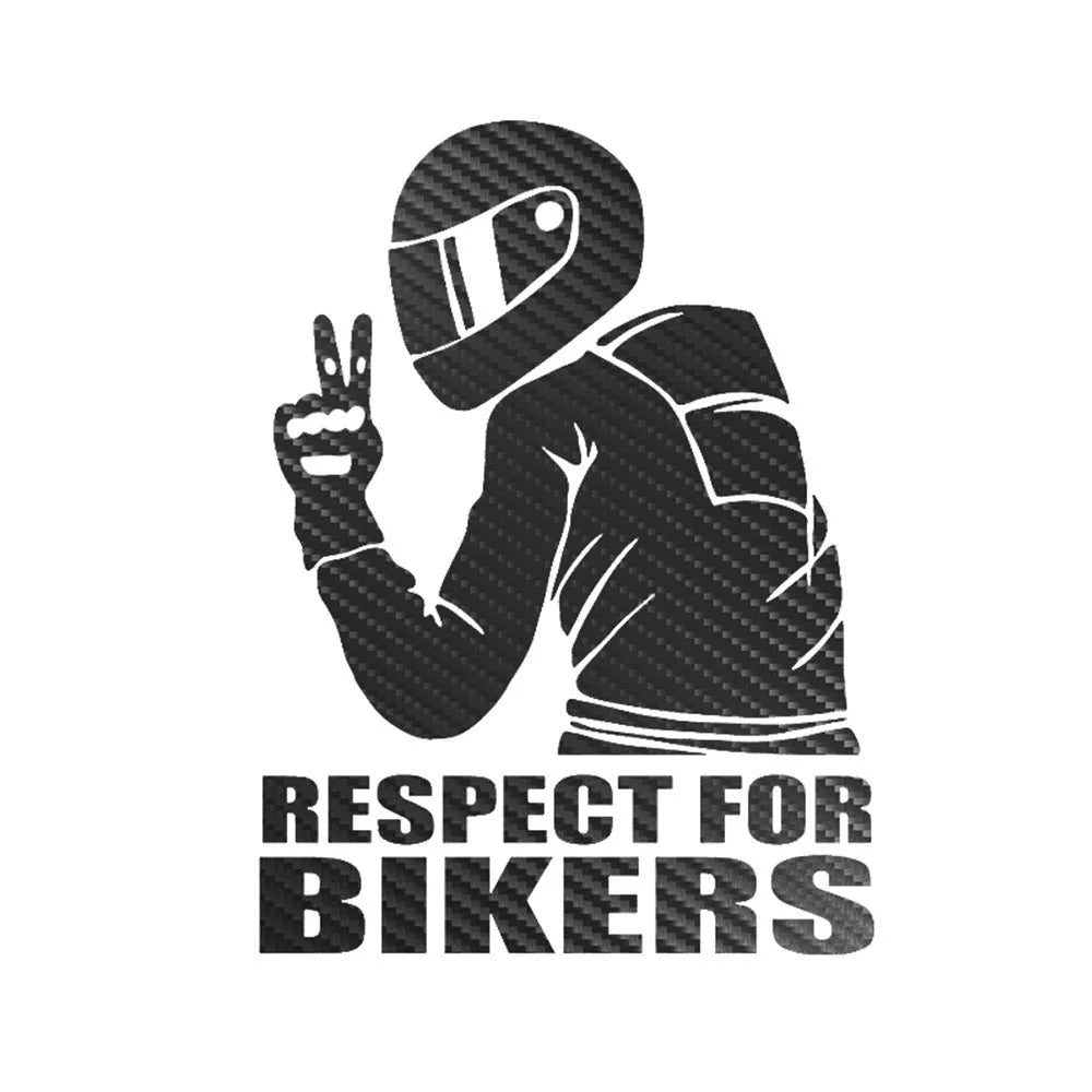 15 by 11 cm vehicle body sticker on a motorcycle fairing, showing reflective silver colour option.